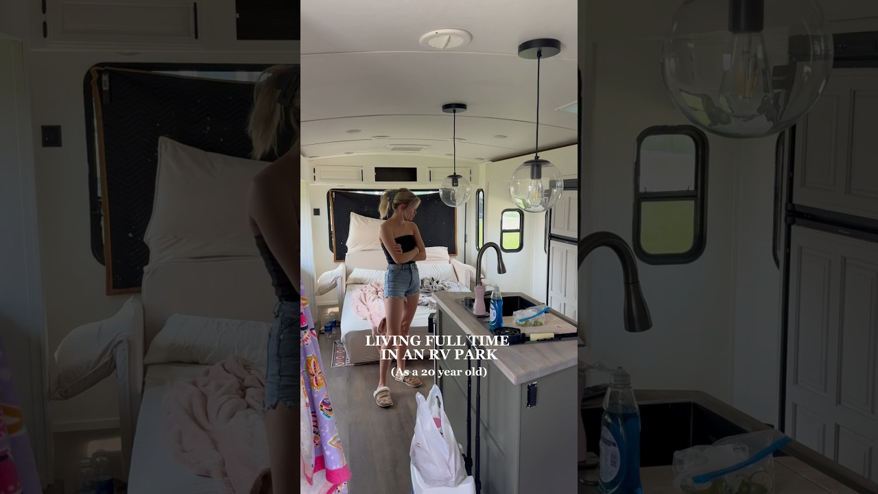 Part 1. of my day in the rv park #rvlife #camper #lifestyle #cleaning #summervibes #satisfying