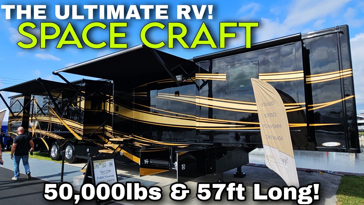 50,000lb / 57FT long! SPACE CRAFT Ultra Luxury Fifth Wheel RV!