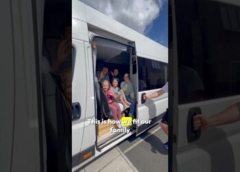 Family Of 7 Van Tour – How We Fit 7 People In a Campervan. #vantour #vanconversion #vanlife #viral