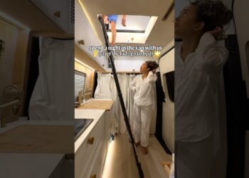 Family of 4 living in a van. Our night routine 🌛#vanlife #familyvanlife #familyvan