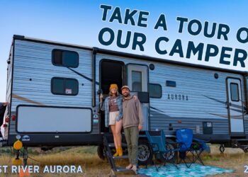 TOUR OUR CAMPER | Full Time RV Living in a Travel Trailer