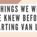 4 Things We Wish We Knew Before Starting Van Life #shorts