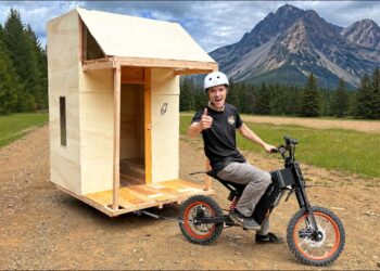 Luxury Mini Bike Micro Camper Challenge!