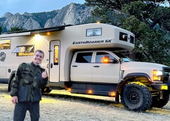 Luxury Truck Camping in $1,100,000 Earth Roamer
