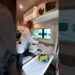 4 seats with blind windows and upper and lower beds #RV #SAIC Maxus #travel with RV #SAIC Maxus