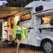 CAMPING IN THE RAIN LUXURY CAMPER VAN WITH 3-BEDROOM AND UNDERFLOOR HEATING