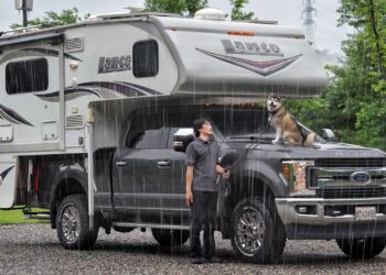 $55,000 + $45,000💲BEST RV TRUCK CAMPER, LUXURY CAMPING IN THE RAIN