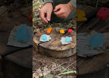 Survival Skills: Universal Fire Starter for Camping. #survival #camping #lifehacks