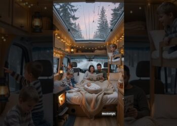 Luxury Camper Life in the Forest 🌲 Cozy Family RV Experience | Relaxing Travel Vibes #trending