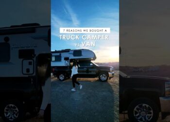 7 Reasons We Bought a Truck Camper VS. A Van #shorts #truckcamper #van #rvlife #truckcamping
