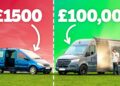 £1500 DIY Camper Vs £100,000 Luxury Camper