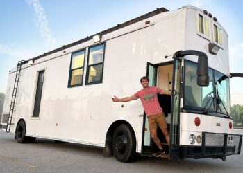 I turned a SCHOOL BUS into a LUXURY tiny home