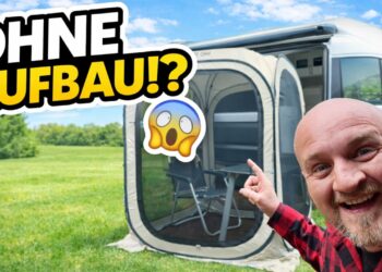 Dieses 90€ Vorzelt spart dir NERVEN beim Camping! 😳 Pop Up Test