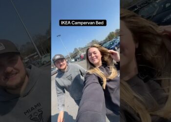 IKEA Campervan Bed Hack 🚐👀 #ikea #vanbuild