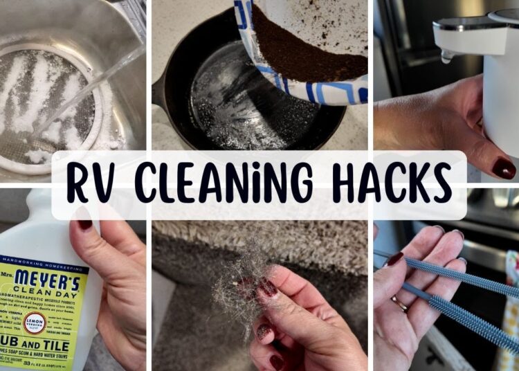 34 Rv CLEANING HACKS, Tools, & Products to make rv life EASIER! | Full-time rv living