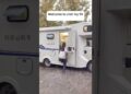 It suddenly started raining while camping in the RV