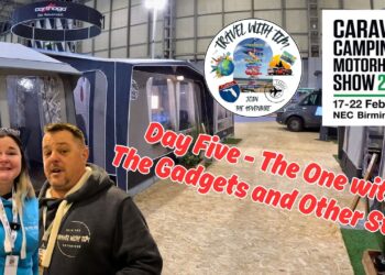 NEC Caravan Camping & Motorhome Show 2026 Day 5 – The Gadgets Awnings and Other Stuff
