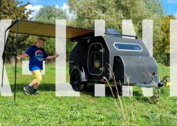 Tour of my X-LINE Teardrop Lifestyle Camper trailer from Ukraine – NOT a caravan!
