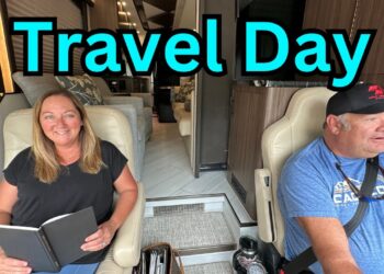 Full TRAVEL DAY in an ULTIMATE LUXURY MOTORHOME (Start to Finish)