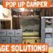Pop Up Camper Storage Hacks!