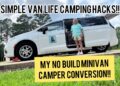 Simple and easy minivan camping hacks! /no build conversion minivan camper!